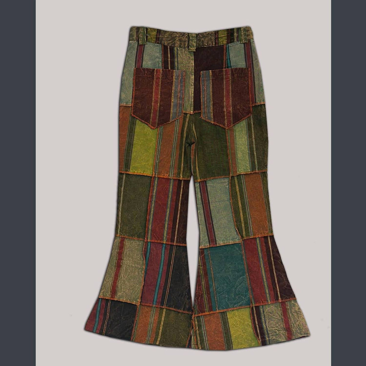 Jayli - Women's Cotton Patchwork Outer Stitching Pants