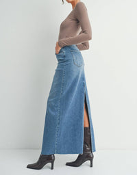 Jbd. - Abby Maxi Denim Skirt - blue - clothing - long - skirts