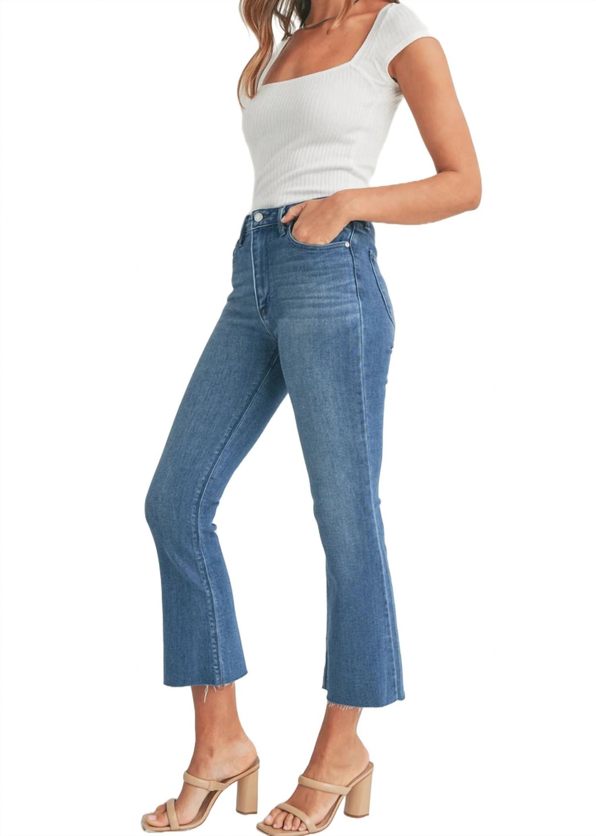 Jbd. - Cropped Kick Flare Jeans