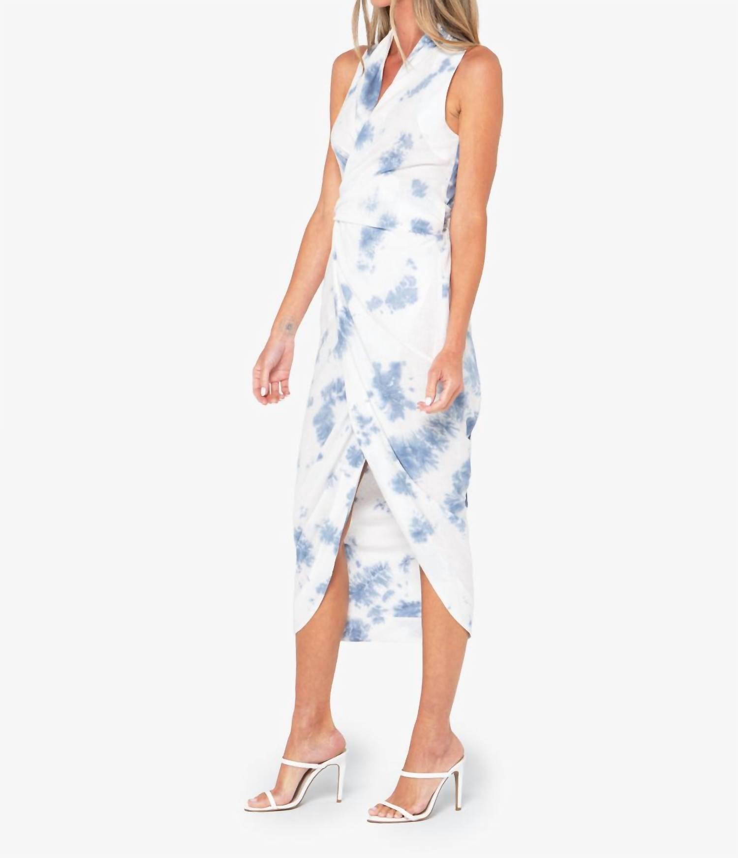 Jbq - Alivia Midi Dress - blue - clothing - directbrandpartner