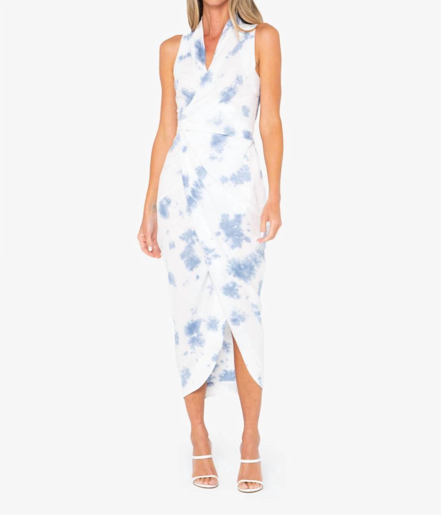 Jbq - Alivia Midi Dress - blue - clothing - directbrandpartner