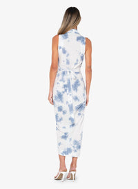 Jbq - Alivia Midi Dress - blue - clothing - directbrandpartner