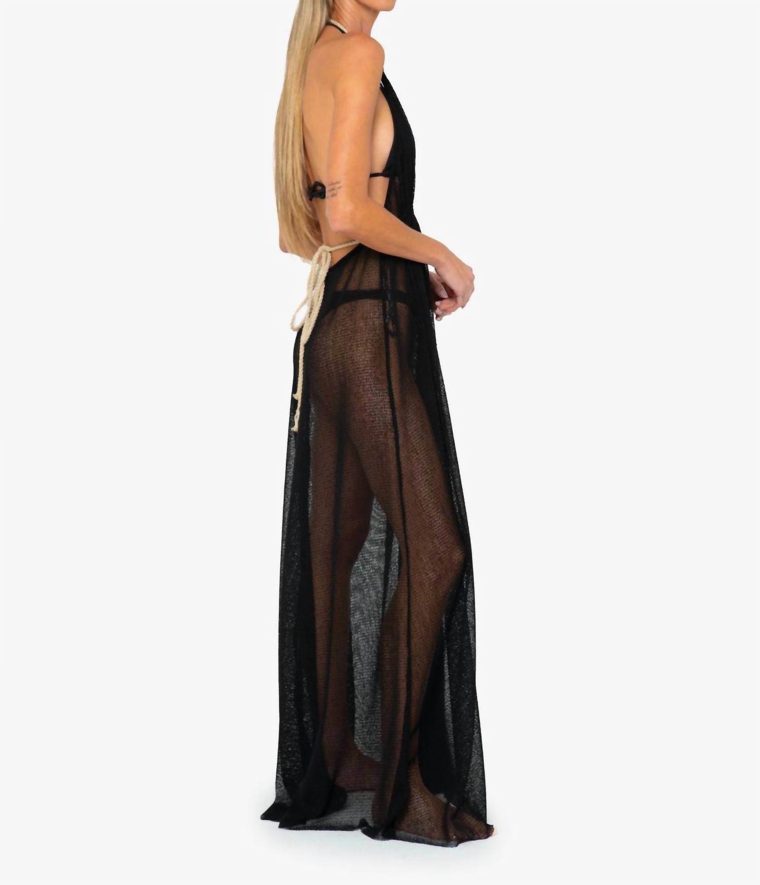 Jbq - Alma Maxi Dress - black - clothing - directbrandpartner