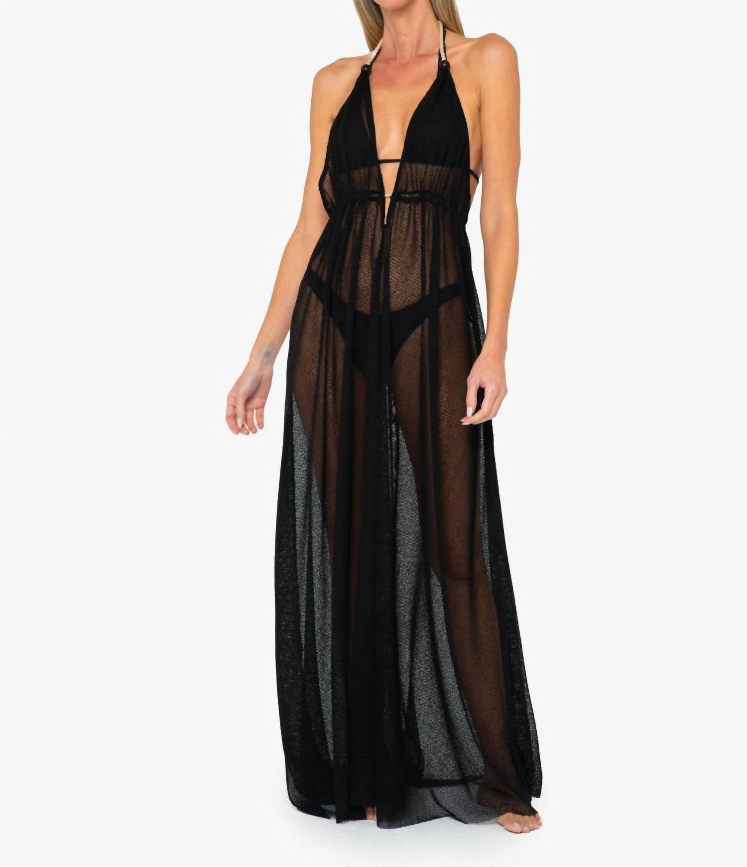 Jbq - Alma Maxi Dress - black - clothing - directbrandpartner