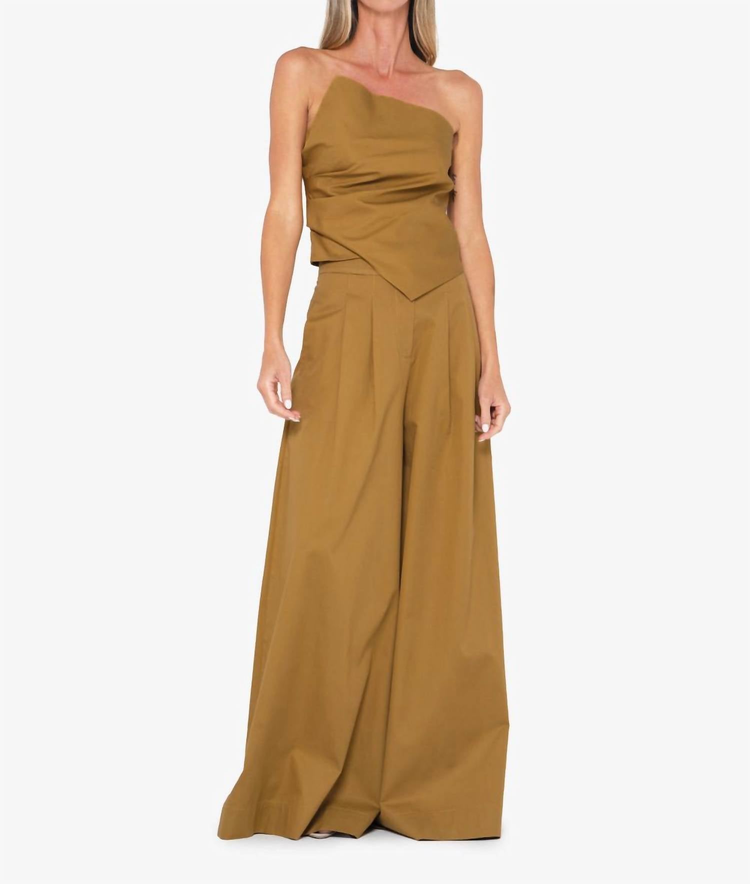 Jbq - Arlo Top - blouses - brown - clothing