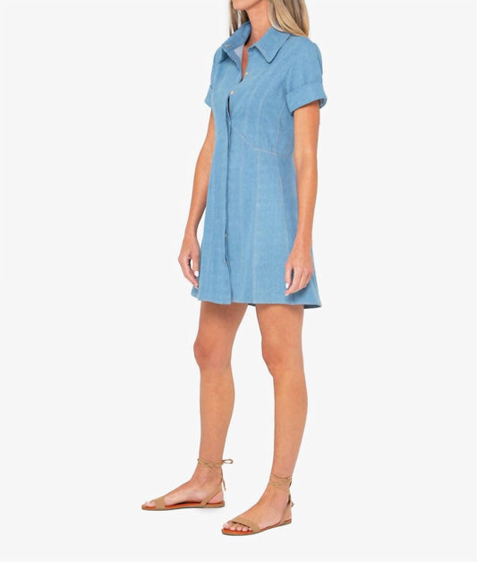Jbq - Boden Mini Dress - blue - clothing - cotton