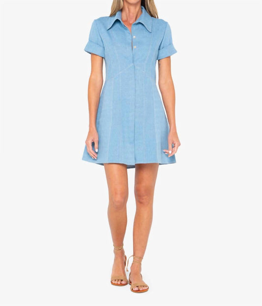 Jbq - Boden Mini Dress - blue - clothing - cotton