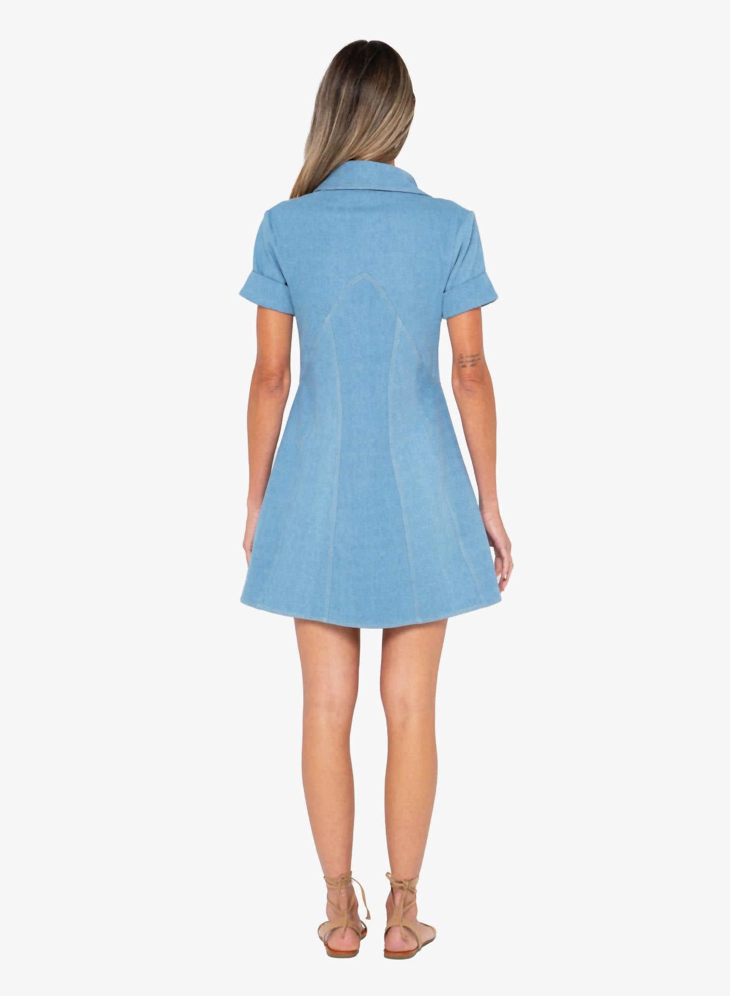 Jbq - Boden Mini Dress - blue - clothing - cotton