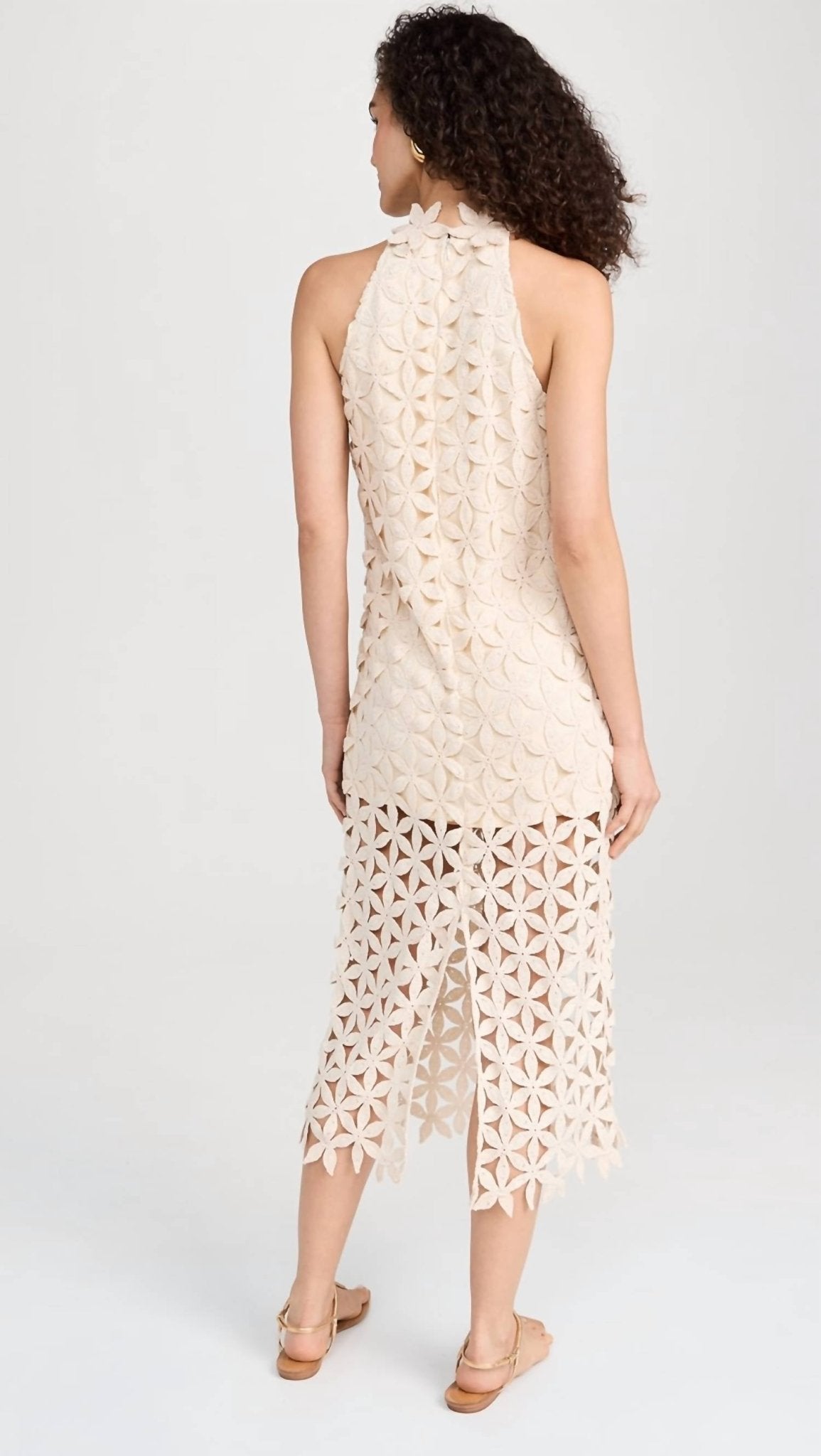 Jbq - Cali Midi Dress - beige - clothing - cotton