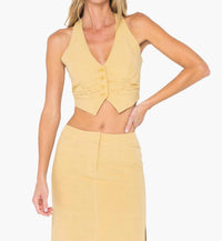 Jbq - Camp Vest - beige - clothing - cotton - blend