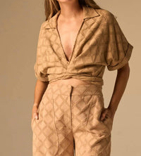 Jbq - Chiara Textured Jacquard Top