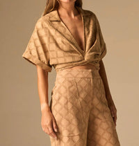 Jbq - Chiara Textured Jacquard Top