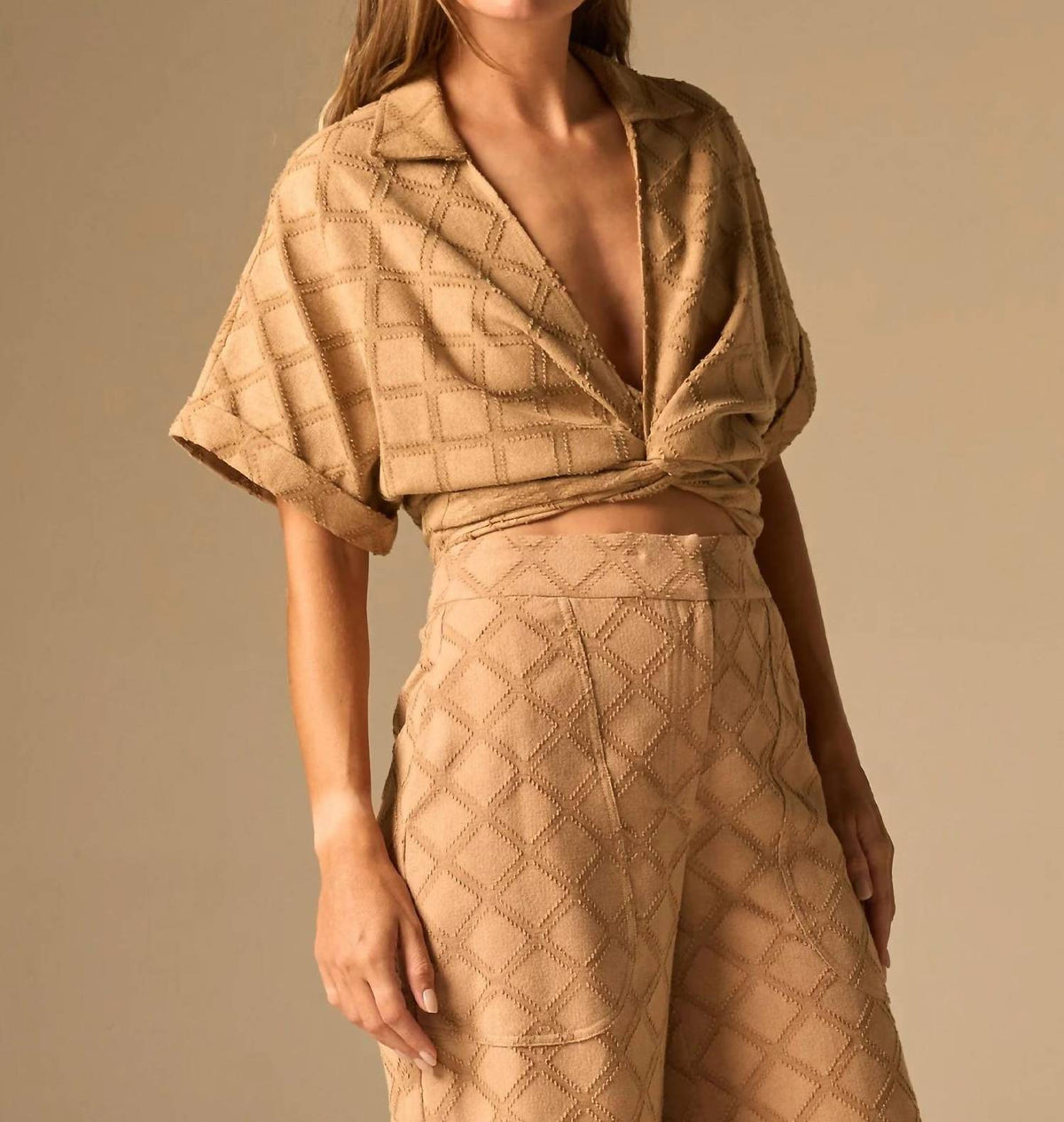Jbq - Chiara Textured Jacquard Top