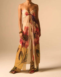 Jbq - Coast Strapless Front Twist Top