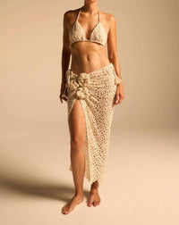 Jbq - Coco Floral Tie Side Skirt