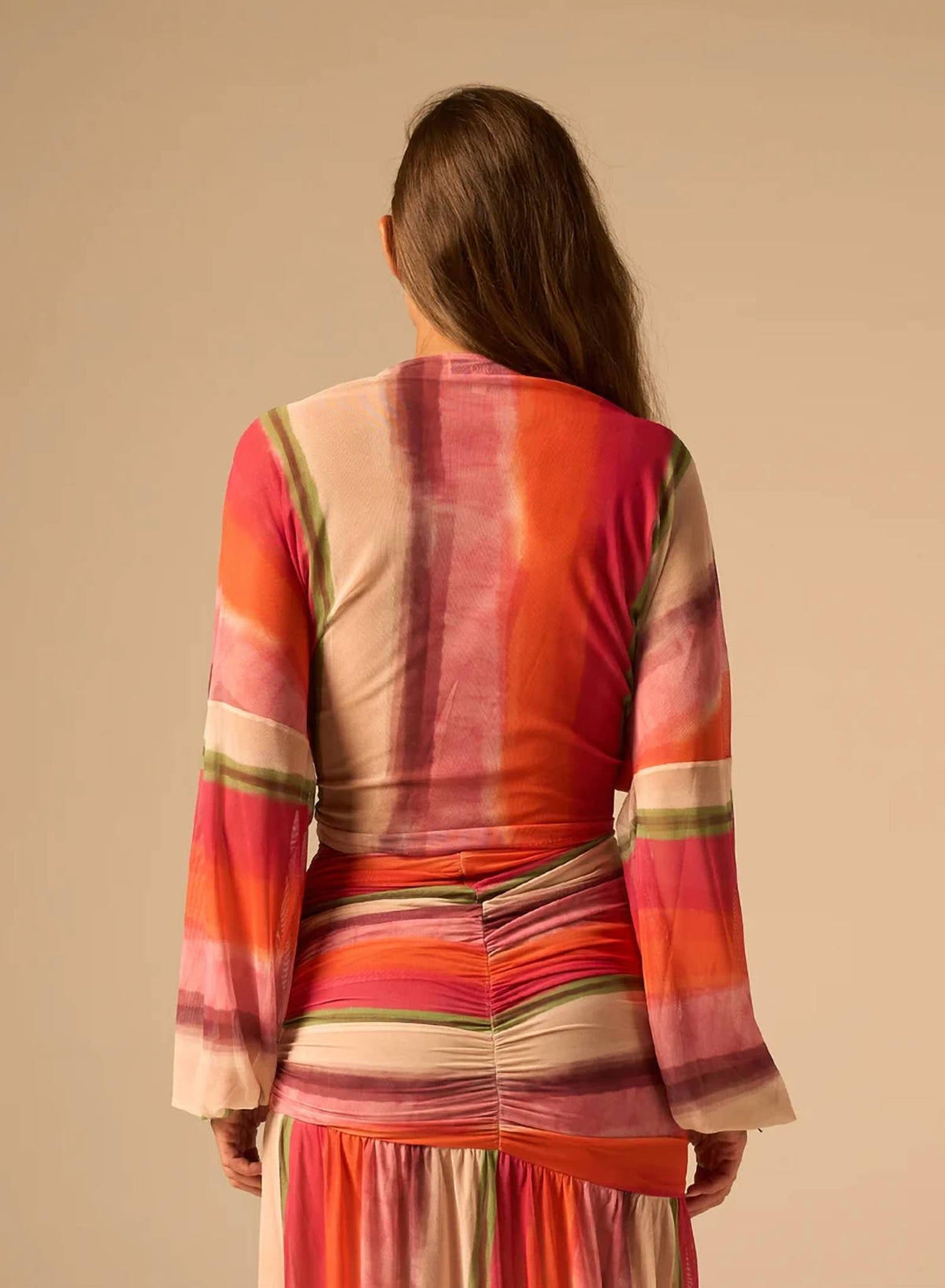 Jbq - Esther Stripe Tie Knot Top