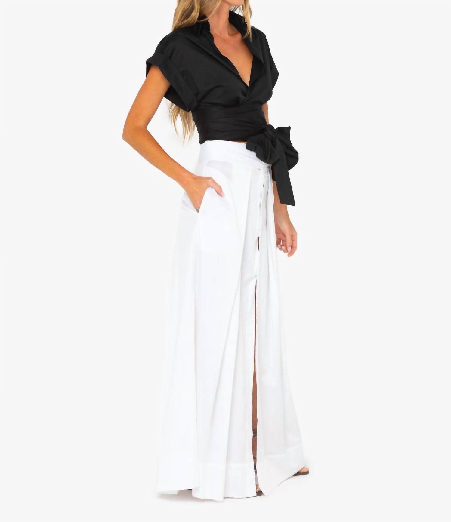 Jbq - Greer Maxi Skirt - black - clothing - cotton - blend