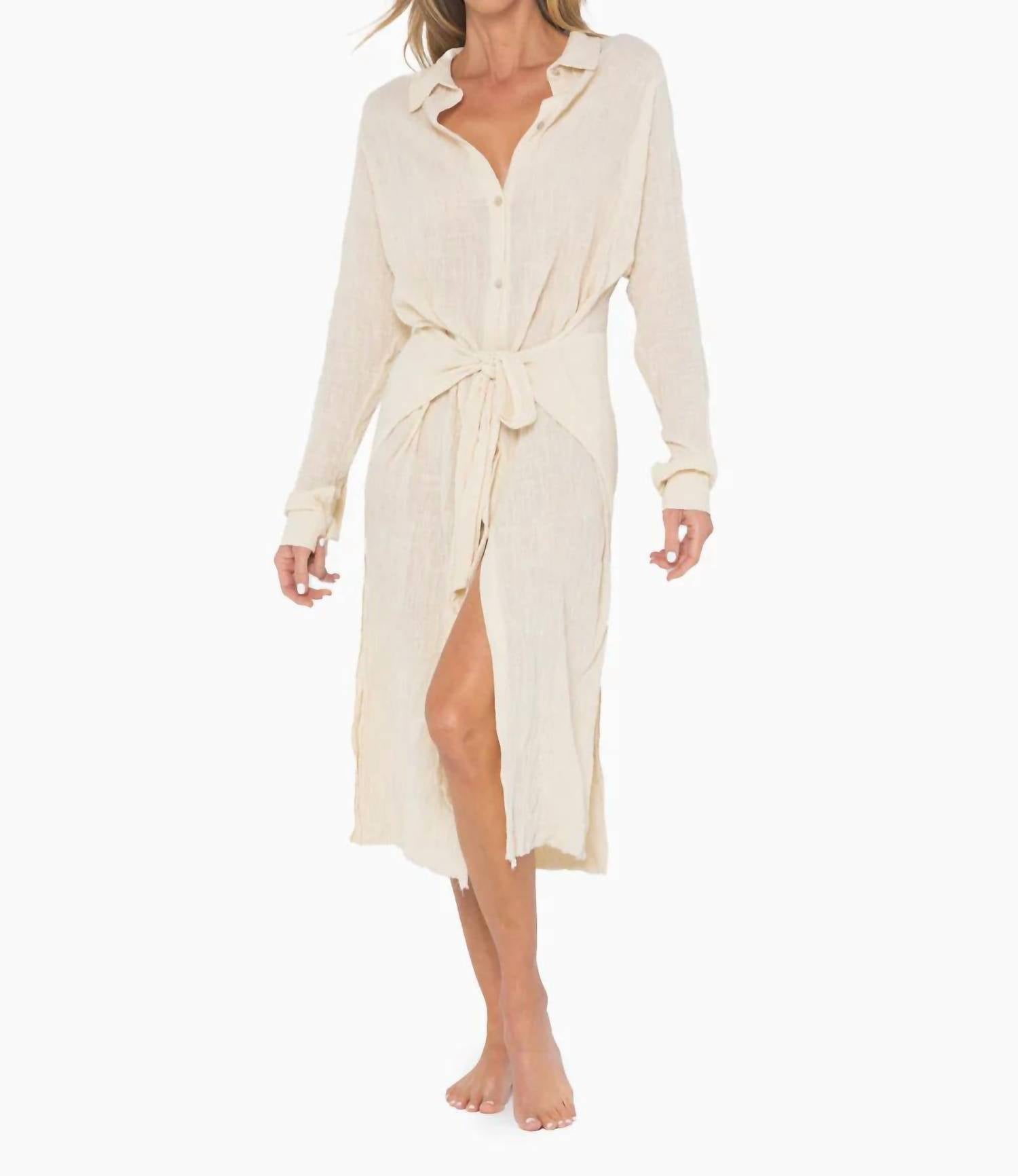 Jbq - Pamela Dress - beige - clothing - cotton