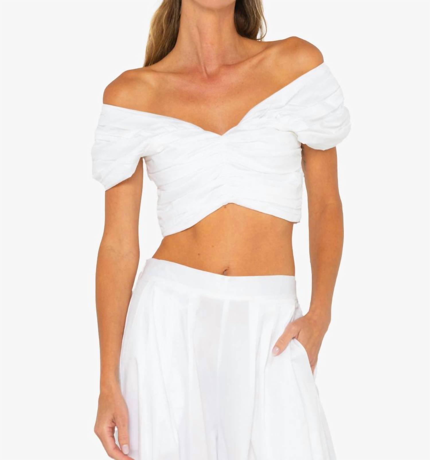 Jbq - Rose Top - clothing - cotton - blend - crop - tops