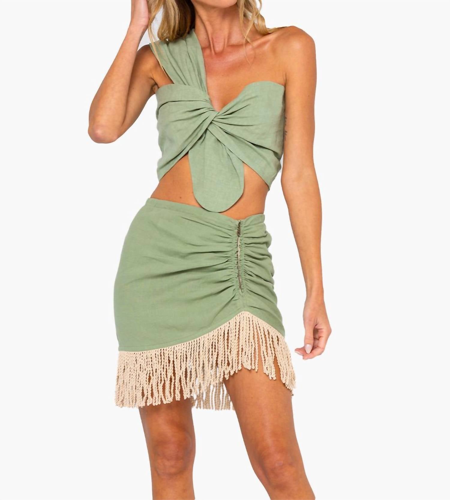 Jbq - Valencia Mini Skirt - clothing - directbrandpartner - green