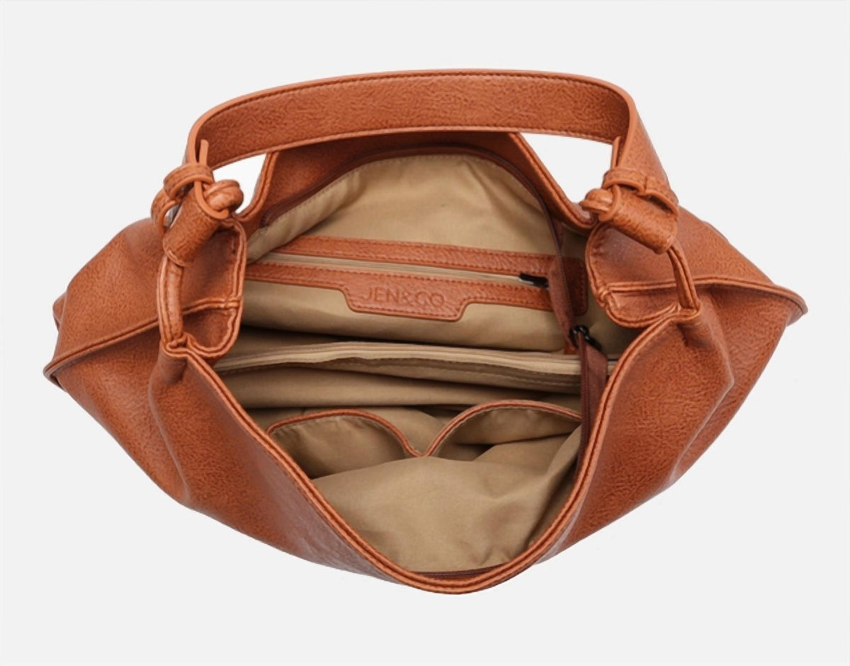 Jen & Co. - Women's Vegan Leather Rustic Handbag
