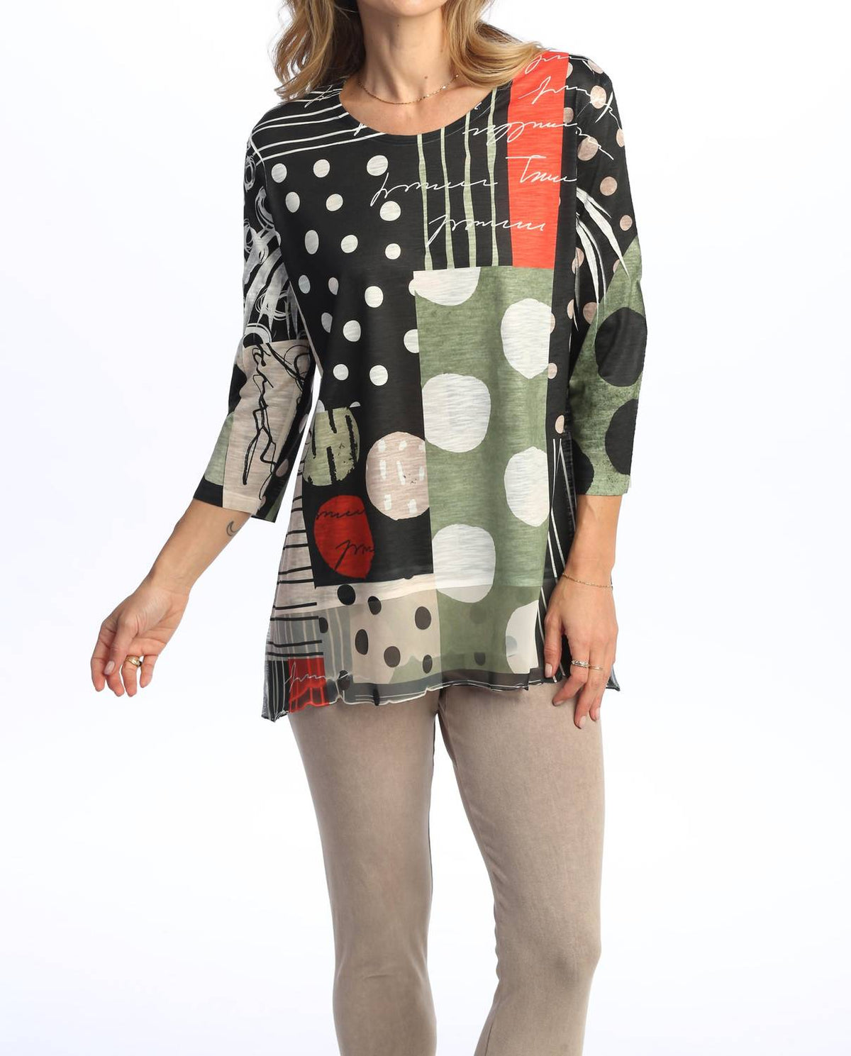 Jess & Jane - Amelia Chiffon Hem Top