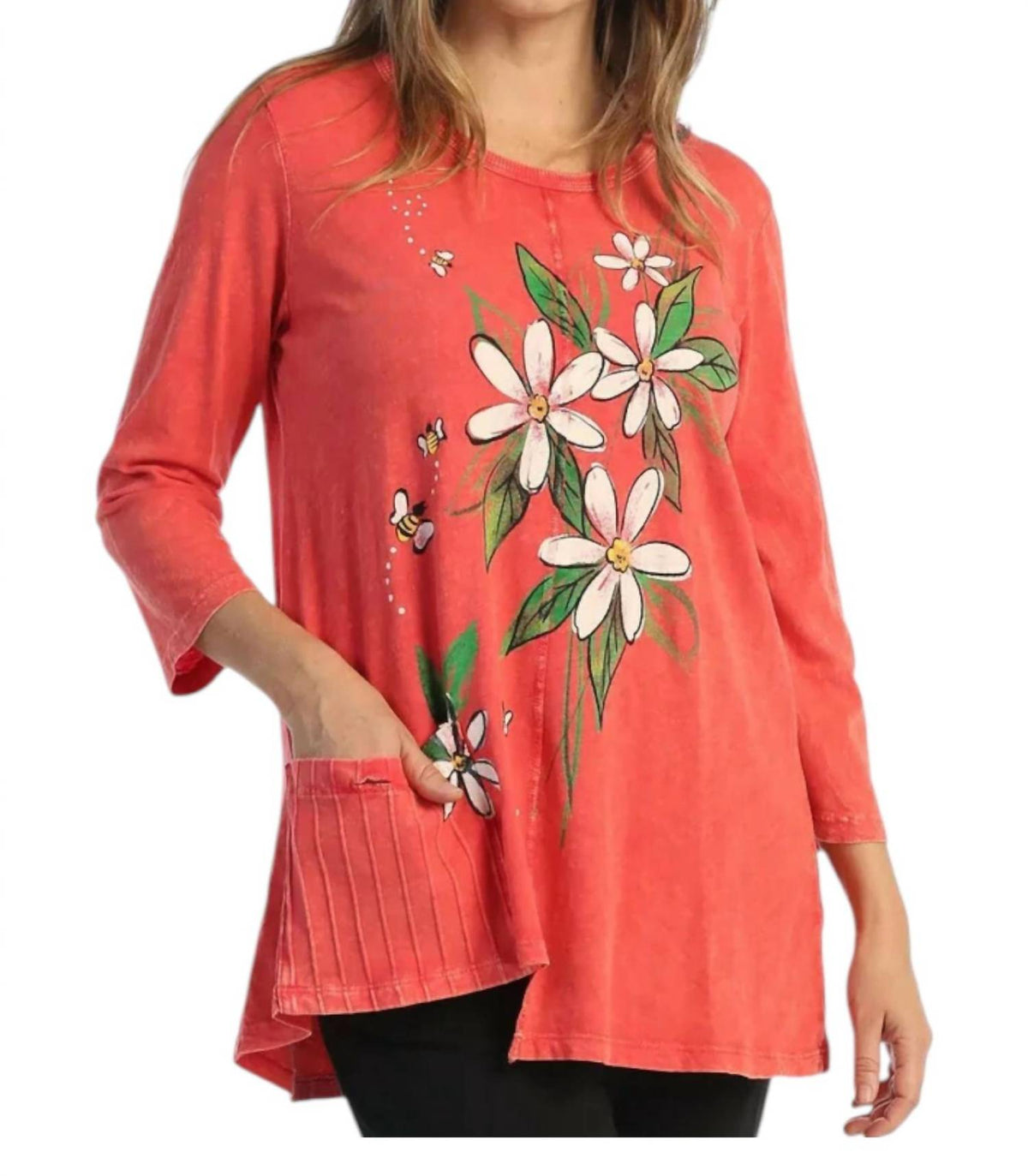 Jess & Jane - Bee Free Mineral Washed Top