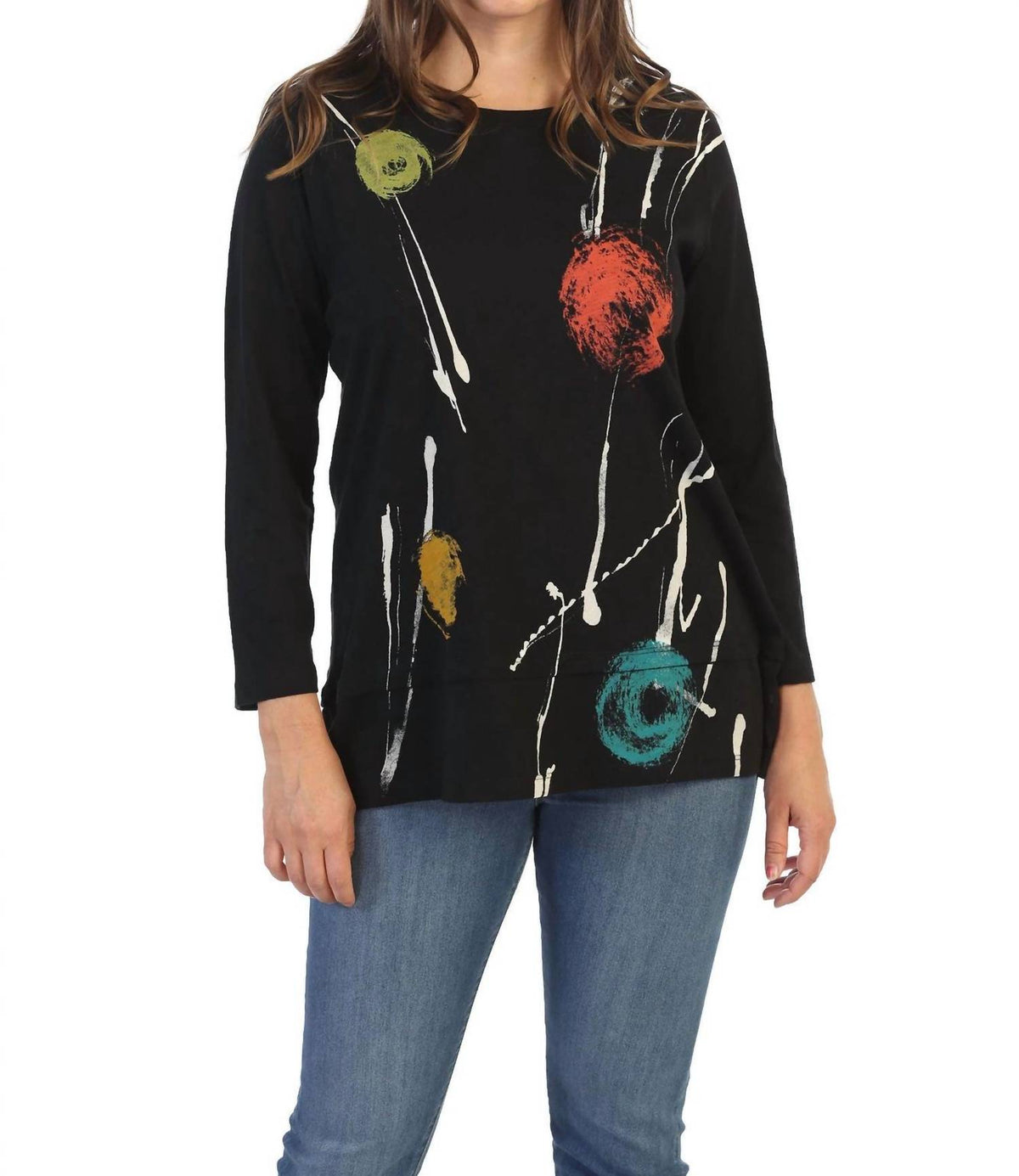 Jess & Jane - Galaxy Orbs Cotton Layered Top