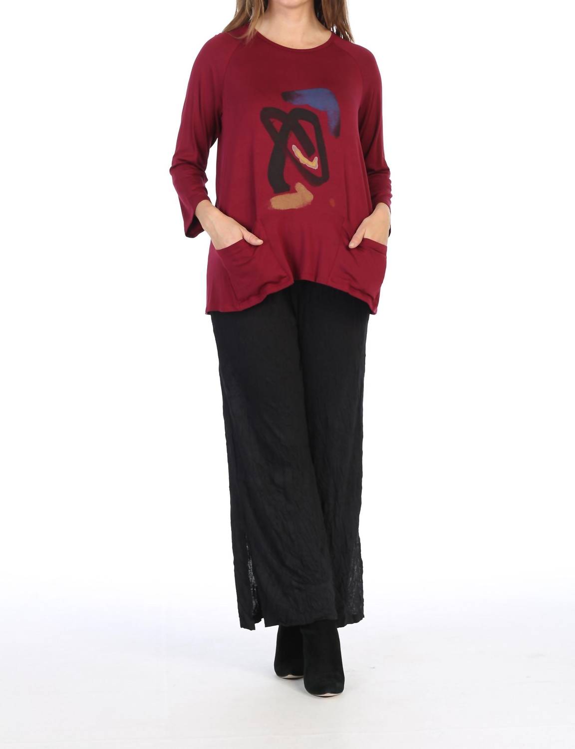 Jess & Jane - Jasmine Two Patch Pocket Top