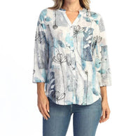 Jess & Jane - Mandarin Button Down Shirt