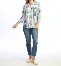 Jess & Jane - Mandarin Button Down Shirt