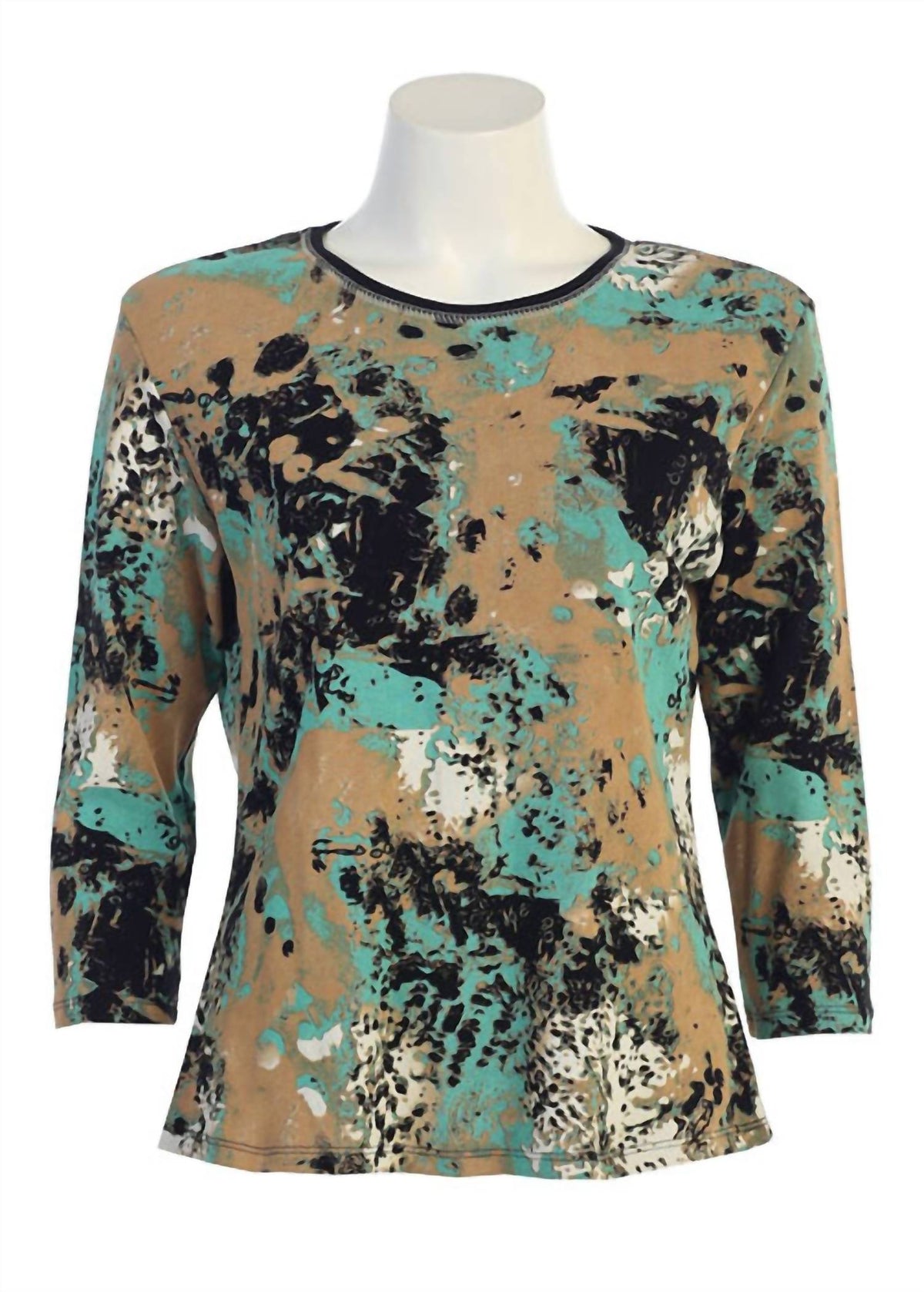 Jess & Jane - Women's Leopard Dots Cotton Top