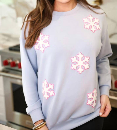 Jess Lea - Falling Snowflakes Luxe Pullover Sweater