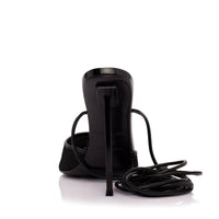 Jessica Rich - Women's Exotic Ankle Wrap Sandals - black - sandals - shoes