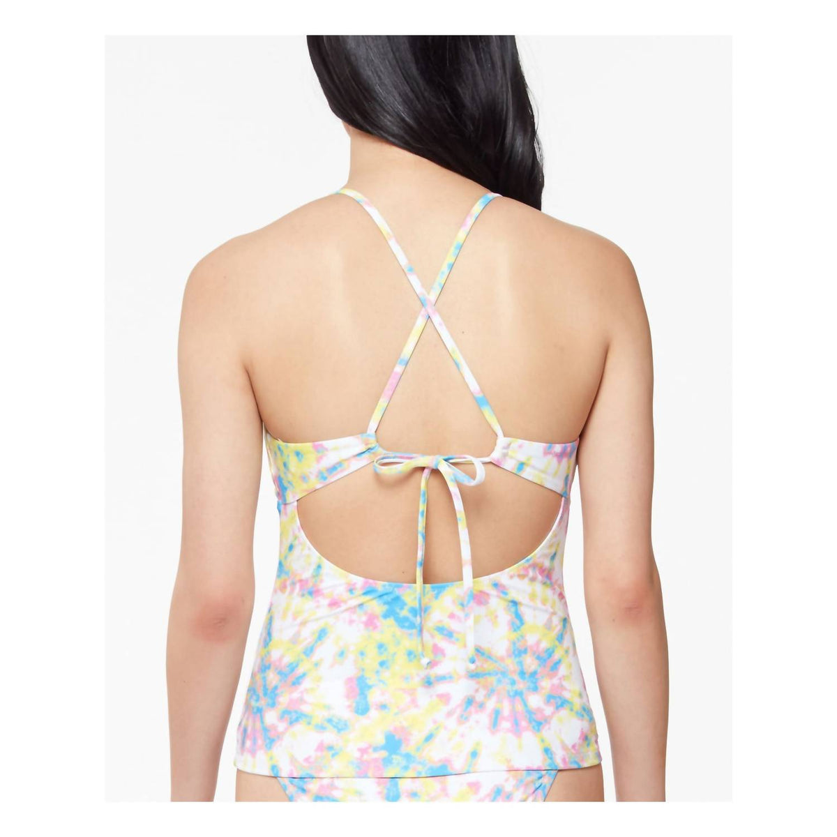 Jessica Simpson - Tie Dye Stretch Cross-back Tankini