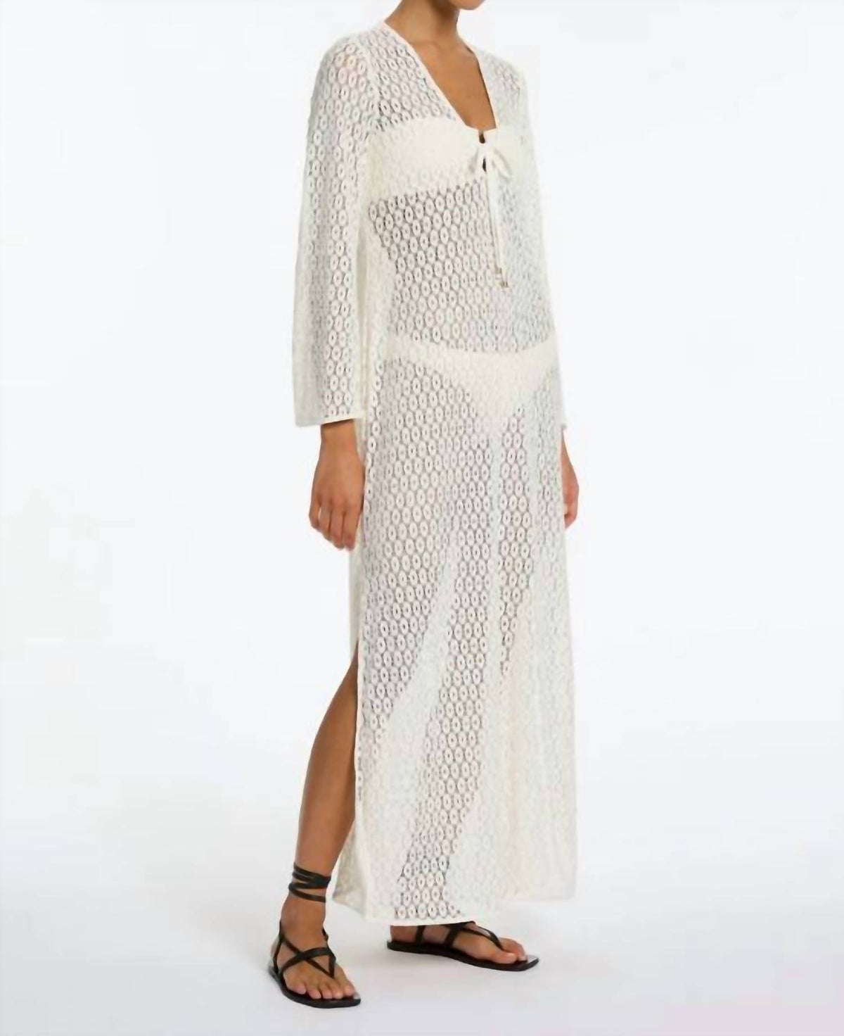 Jets - Stretch-Lace Maxi Kaftan