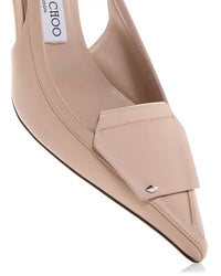 Jimmy Choo - Women's Fold Leather Slingback Sandals