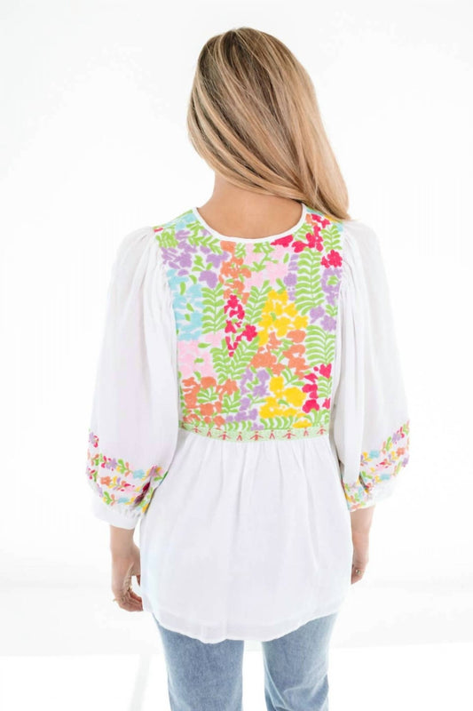 J.Marie - Clarissa Top - blouses - clothing - floral