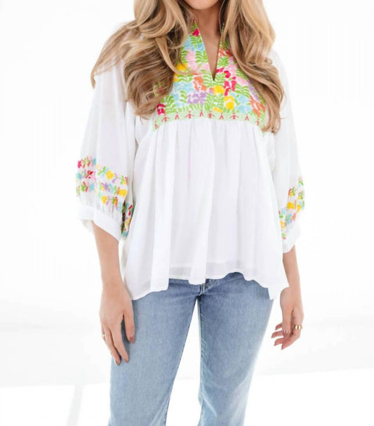 J.Marie - Clarissa Top - blouses - clothing - floral