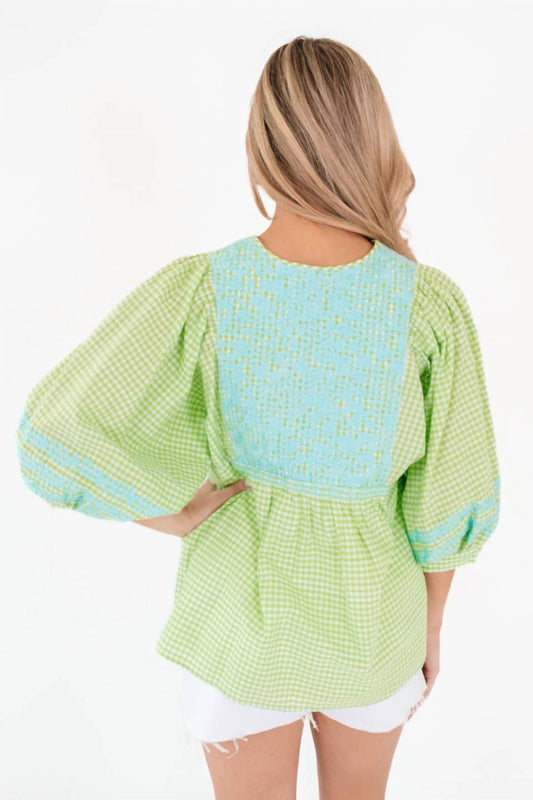 J.Marie - Cooper Top - blouses - clothing - green
