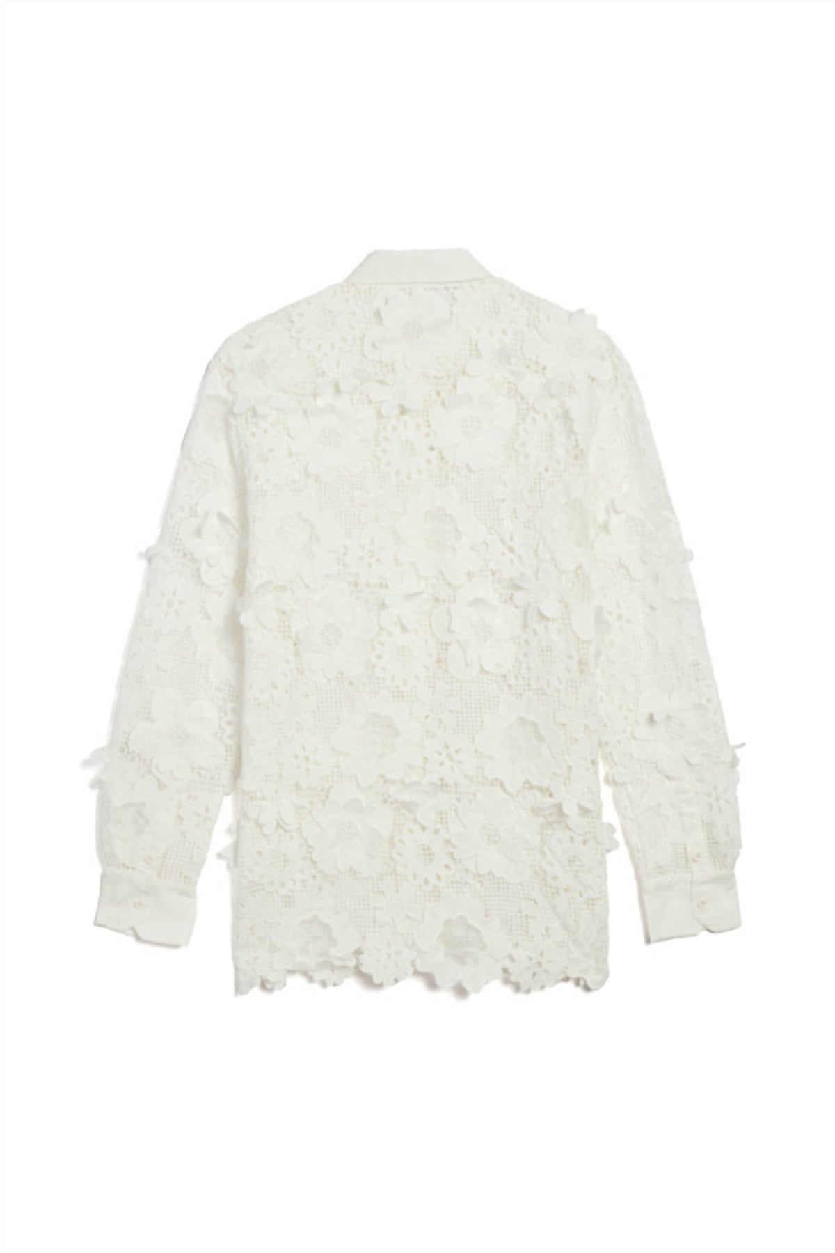 Jocelyn - 3d Floral Lace Oversized Shirt