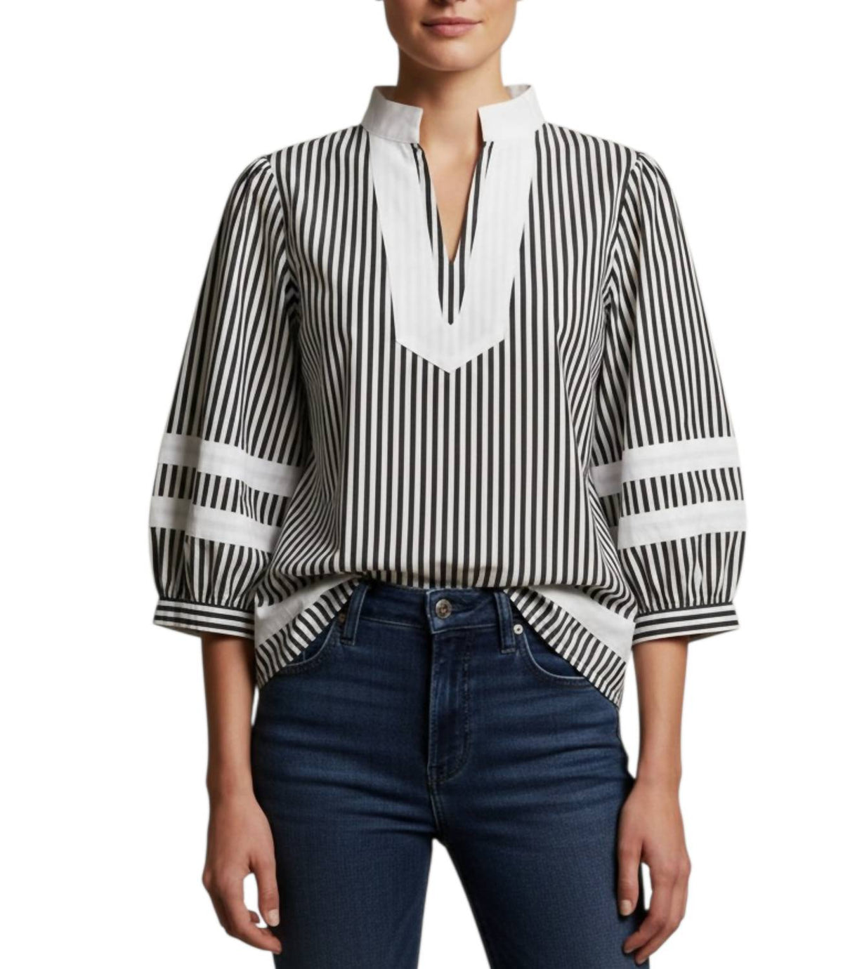 Jodifl - Caroline Split Neck Blouse