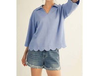 Jodifl - Scalloped Edge Top