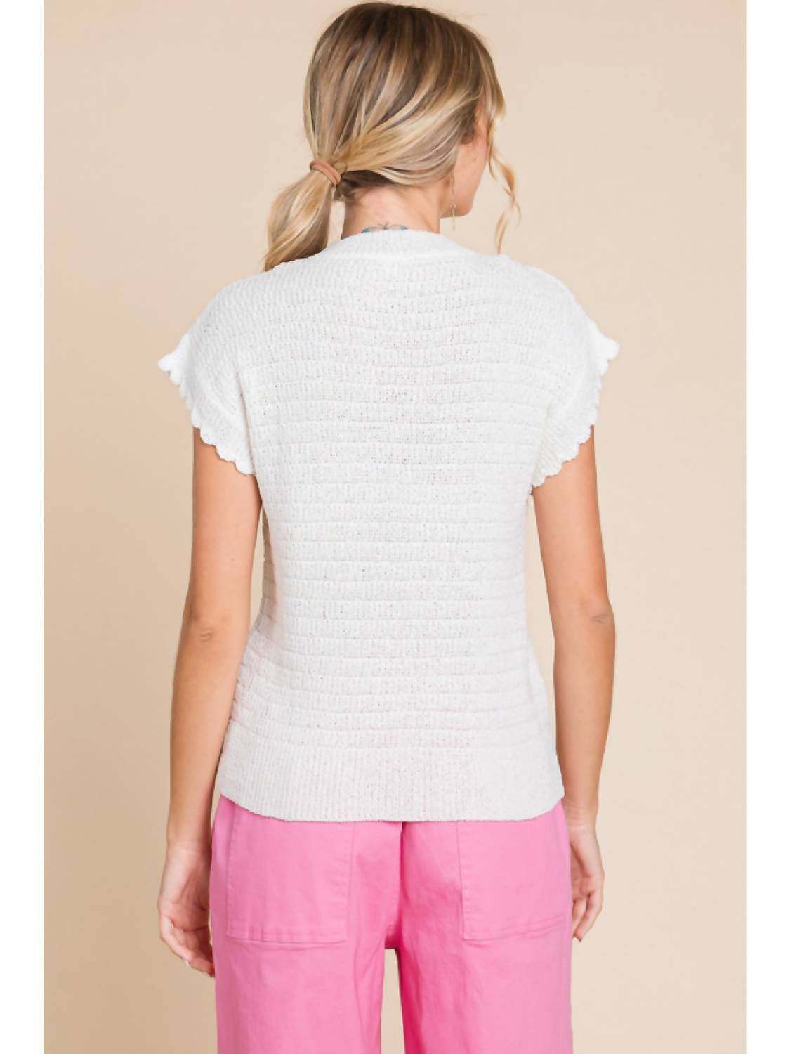 Jodifl - Textured Knit Top