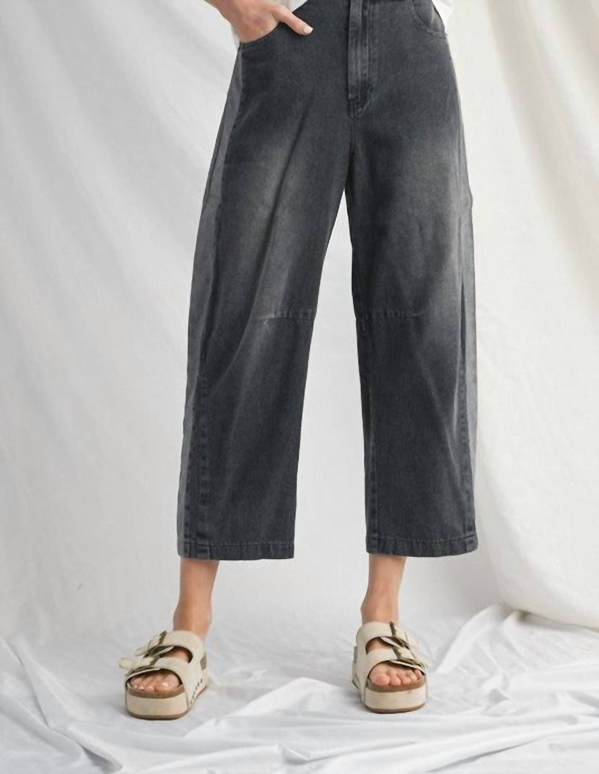 Jodifl - Washed Denim Harem Pants