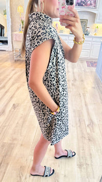 Jodifl - Wild Days Leopard Print Dress - animal - beige - clothing