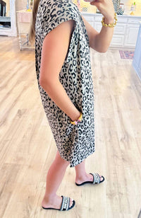 Jodifl - Wild Days Leopard Print Dress - animal - beige - clothing