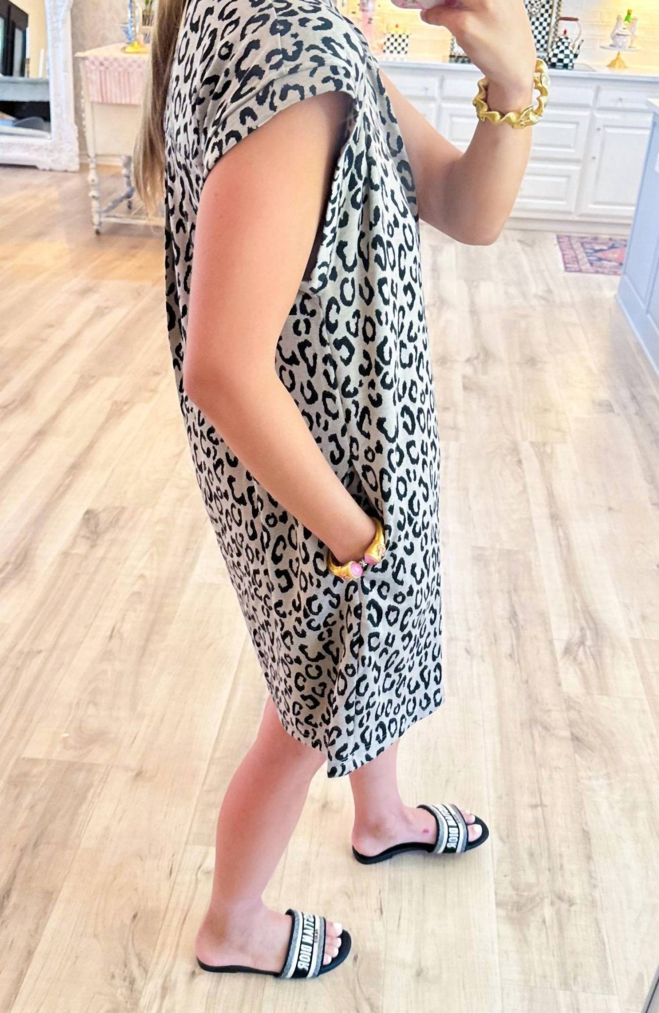 Jodifl - Wild Days Leopard Print Dress - animal - beige - clothing