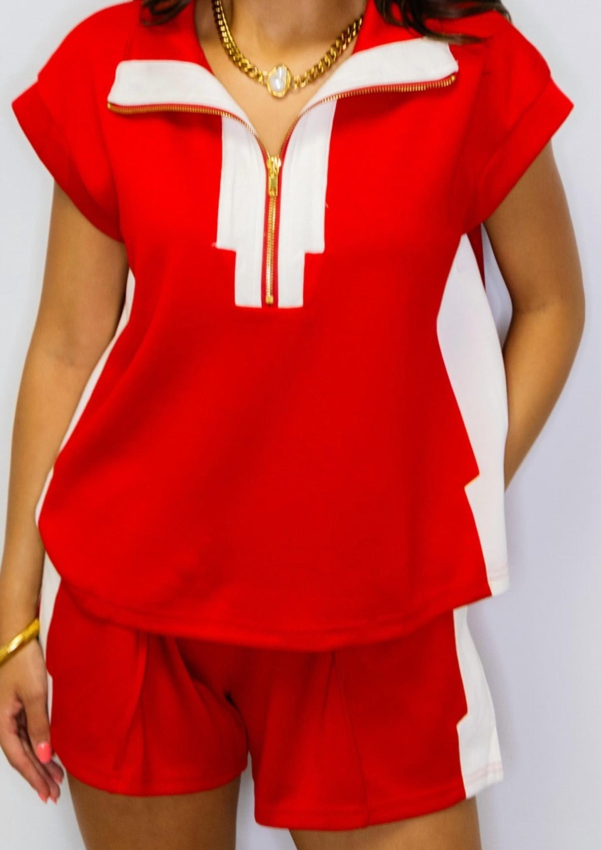 Jodifl - Zip Top Short Set