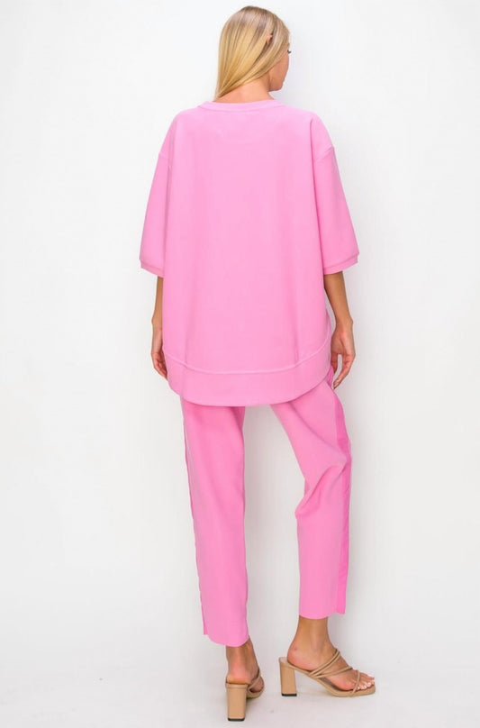 Joh - Katie And Karen Knit Crepe Set - clothing - loungewear - loungewear - set